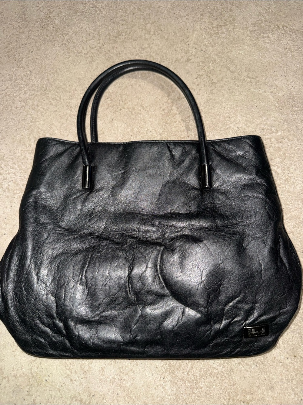 Pelle Studio Classic Black Leather Tote Bag - LEATHER Everyday Carry #vintage